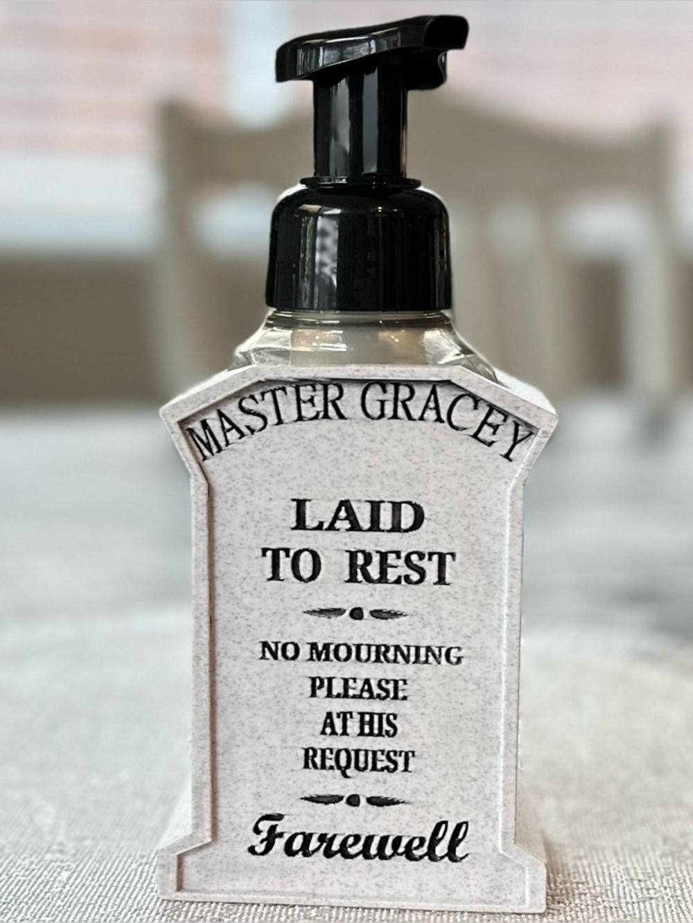 Disney Haunted Mansion Headstone Soap Holder for Bath & Body Works Bottle